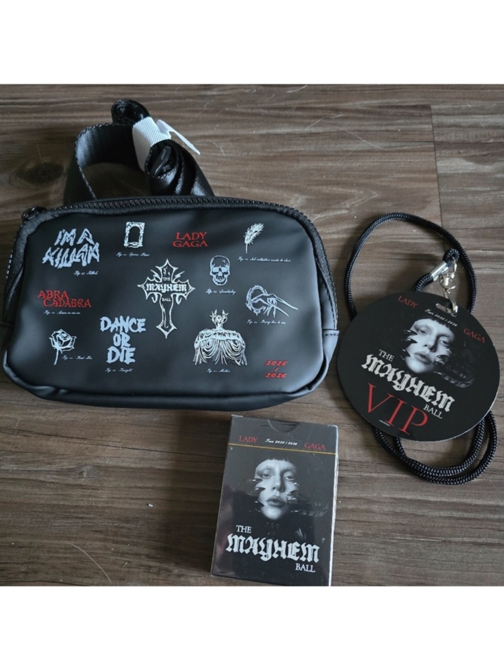 Lady Gaga mayhem ball VIP merch.